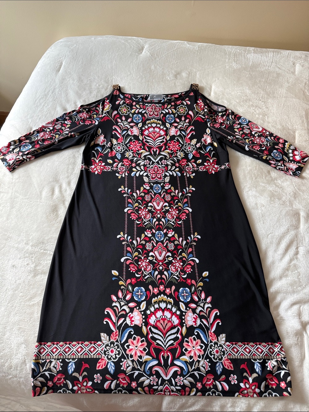 JM Collection Cold- shoulder Dress - Picture 3 of 12